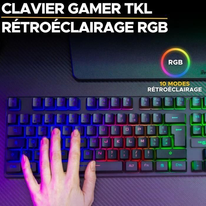 Teclado para juegos - The G-Lab - KEYZ CESIUM TKL WIRELESS - inalámbrico - azerty - Negro 3 Teclado para juegos - The G-Lab - KEYZ CESIUM TKL WIRELESS - inalámbrico - azerty - Negro 3