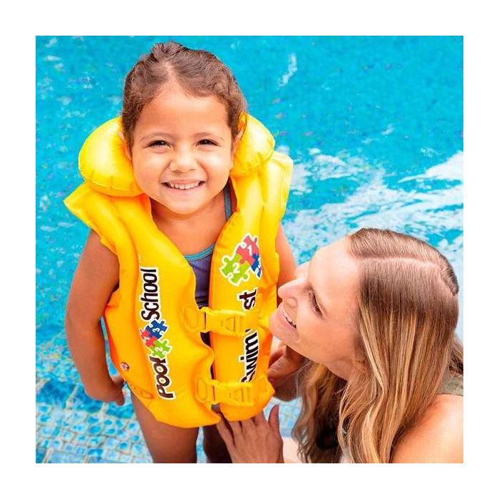 Intex Chaleco Hinchable de Seguridad para Niños, Flotador de Natación para Edades 3-6 Años, 50x47 cm, PVC 1 Intex Chaleco Hinchable de Seguridad para Niños, Flotador de Natación para Edades 3-6 Años, 50x47 cm, PVC 1