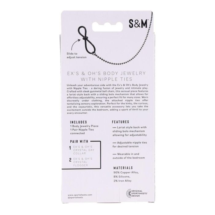 Cadena Con Pinzas Para Pezones Sportsheets Sex and Mischief 12 Cadena Con Pinzas Para Pezones Sportsheets Sex and Mischief 12