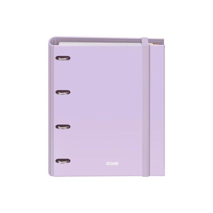 Carpebloc Dohe Serenity A4 4 Anillas Mixtas 35 Mm Con Recambio 100Hj. 90Gr. Cuadric.5X5 Morado