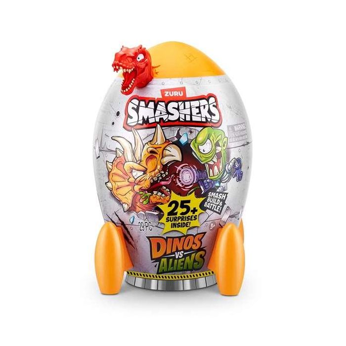 Zuru Huevo Dinosaurios vs Aliens Smashers, Construye y Lucha, Incluye 20 Sorpresas - Modelos Surtidos
