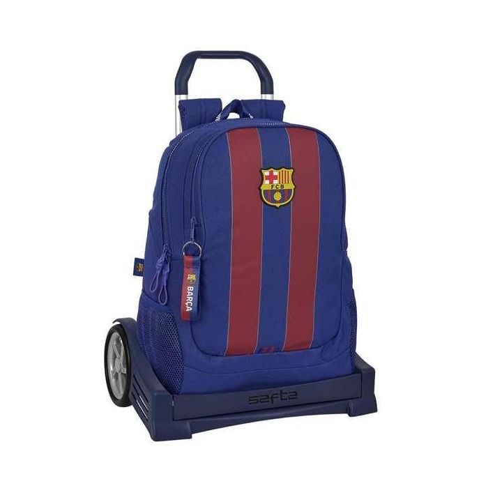 Mochila Escolar con Ruedas F.C. Barcelona Rojo Azul marino 32 x 44 x 16 cm 1