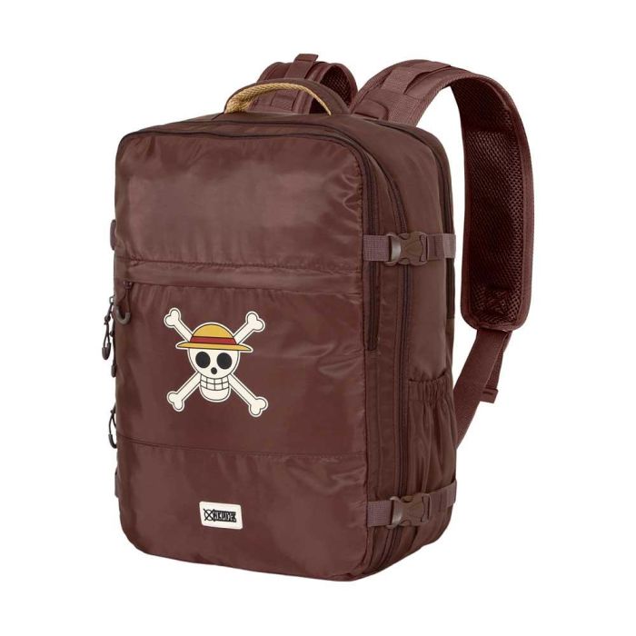 Mochila de Viaje Mercury Grande 47x23x33cm Skull One Piece Marrón