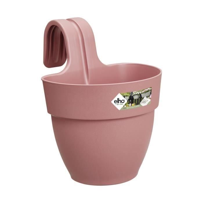 ELHO - Maceta - Vibia Campana Easy Hanger Small - Dusty Rose - Balcón exterior - L 24.1 x W 20.5 x H 26.5 cm ELHO - Maceta - Vibia Campana Easy Hanger Small - Dusty Rose - Balcón exterior - L 24.1 x W 20.5 x H 26.5 cm