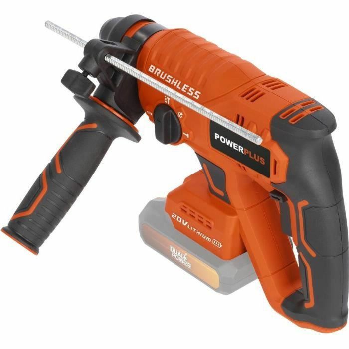 Hammer de broma inalámbrica 20V 3J SDS -Plus sin escobillas + 5 Accesorios - Dual Power PowDP15630 - Entregado sin batería o cargador 1