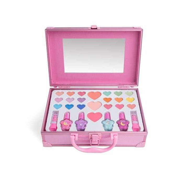 Martinelia Maletín de Maquillaje Little Unicorn Perfect Traveller con 18 sombras, 4 esmaltes, 3 rubores, 2 labiales - Edad +3 años Martinelia Maletín de Maquillaje Little Unicorn Perfect Traveller con 18 sombras, 4 esmaltes, 3 rubores, 2 labiales - Edad +3 años
