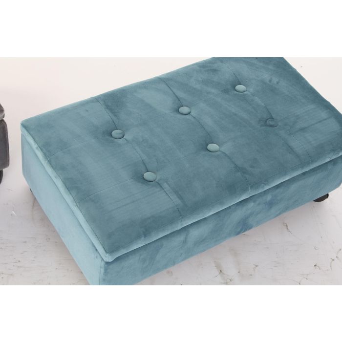 DKD Home Decor Descalzadora Baúl Glam Viridian Verde Azulado Gris Poliéster Álamo 39.5x70x24.5 cm Altura Asiento 24.5 cm Soporta 140 kg (2 Unidades) 1 DKD Home Decor Descalzadora Baúl Glam Viridian Verde Azulado Gris Poliéster Álamo 39.5x70x24.5 cm Altura Asiento 24.5 cm Soporta 140 kg (2 Unidades) 1