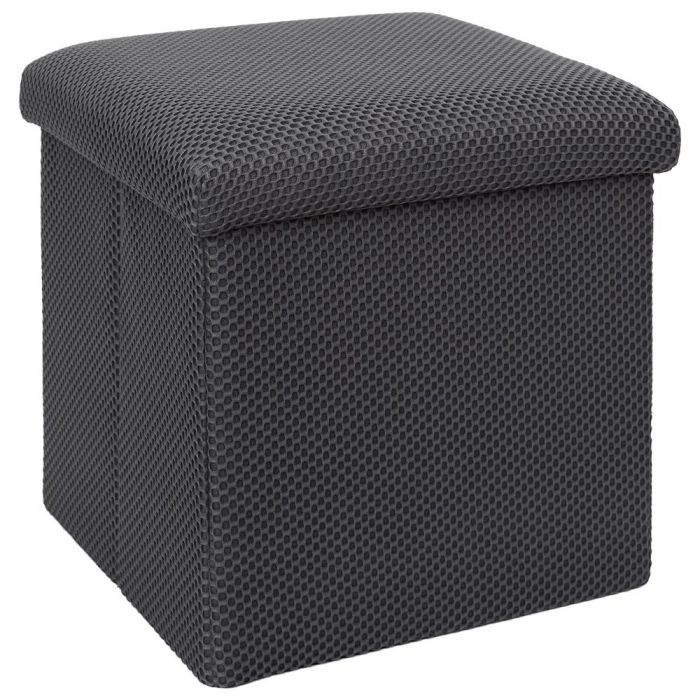 Caja-Puf Plegable Atom Gris Home Deco Factory 2 Caja-Puf Plegable Atom Gris Home Deco Factory 2