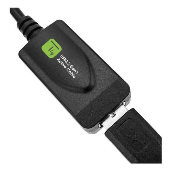 Techly Active Extension Cable USB3.2 SuperSpeed+ Signal Extender 5m Black 6