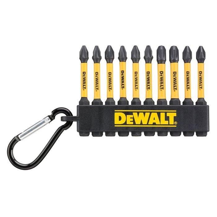 Juego de 10 puntas flextorq 57 mm pz2, pz3 y ph2 con mosquetón, bote con 50 unidades 1 Juego de 10 puntas flextorq 57 mm pz2, pz3 y ph2 con mosquetón, bote con 50 unidades 1