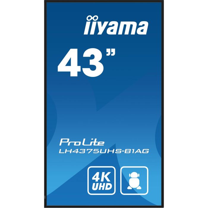 IIYAMA LH4375UHS-B1AG Pantalla IPS LCD 43" (108cm) 4K Ultra HD, HDMI, USB, Wifi, 24/7 para Señalización Digital 10