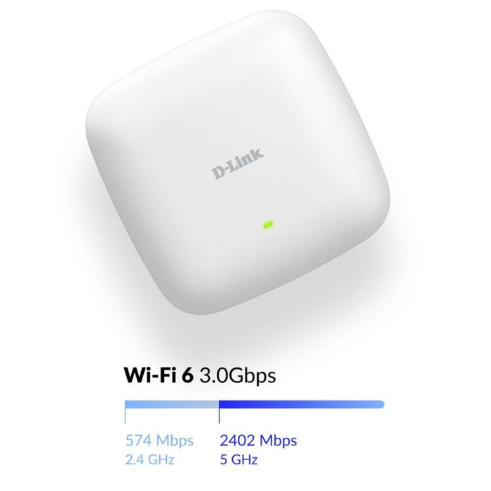 D-Link DAP-X3060 Punto de Acceso Inalámbrico Wi-Fi 6, Alto Rendimiento, Gran Capacidad, Cobertura Sin Interferencias, Gestión Nuclias Connect 5 D-Link DAP-X3060 Punto de Acceso Inalámbrico Wi-Fi 6, Alto Rendimiento, Gran Capacidad, Cobertura Sin Interferencias, Gestión Nuclias Connect 5
