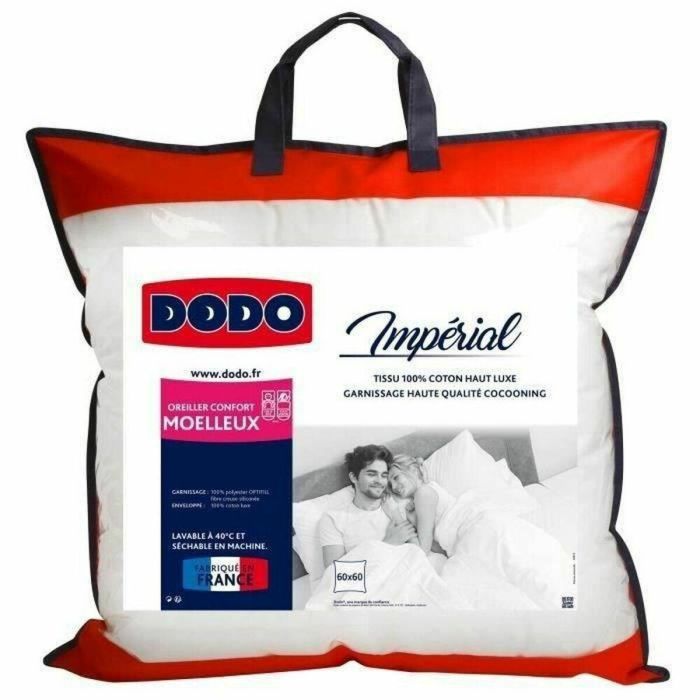 Almohada esponjosa DODO Imperial - 60 x 60 cm - Blanco