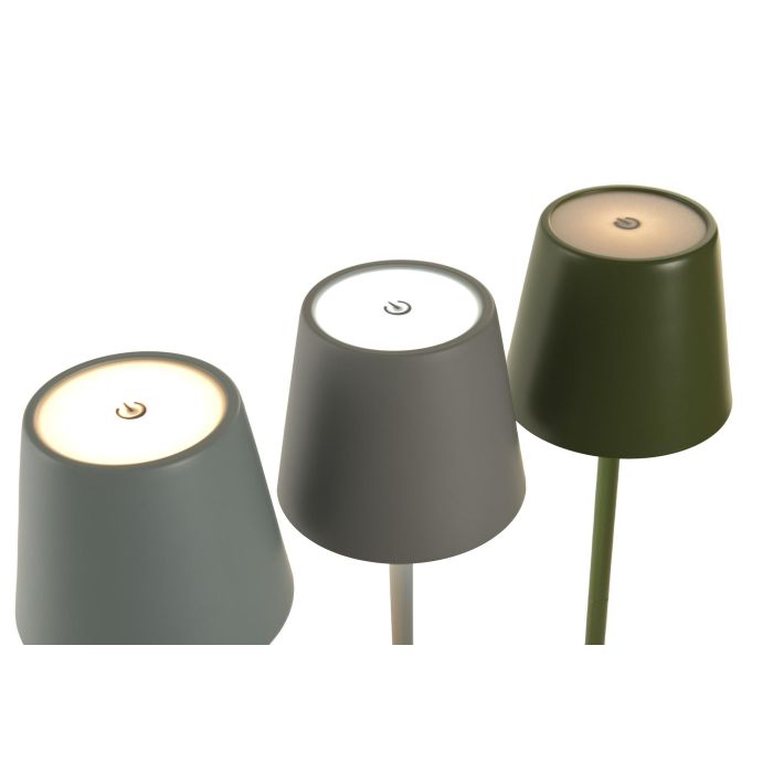 DKD Home Decor Lampara Tactil Urban Gris Azul 11 x 37 x 11 cm (6 Unidades)