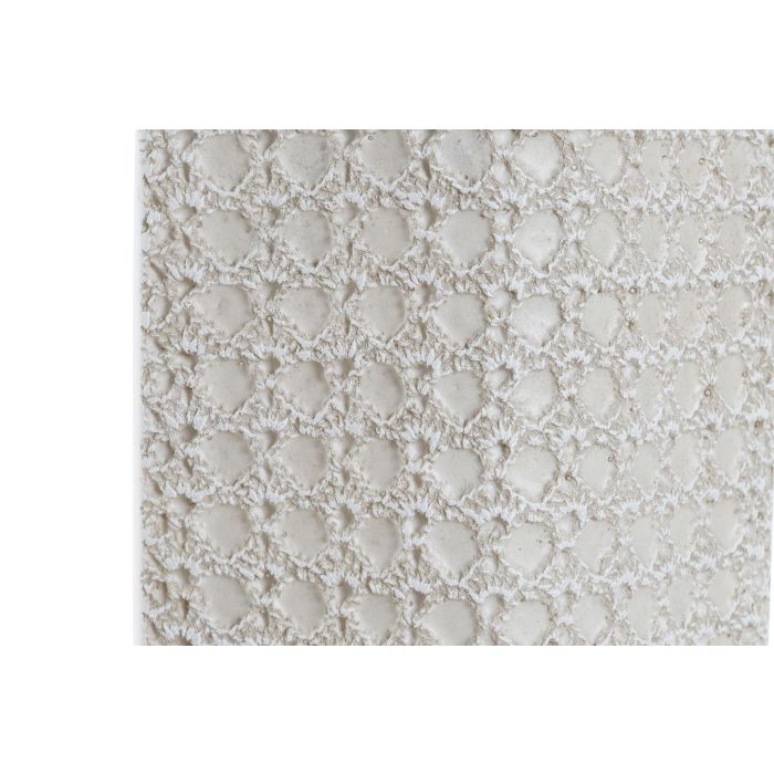 DKD Home Decor Jarrón Decorativo Moderno Isara de Resina Blanco, 10 cm Largo x 47 cm Alto x 17 cm Ancho 2