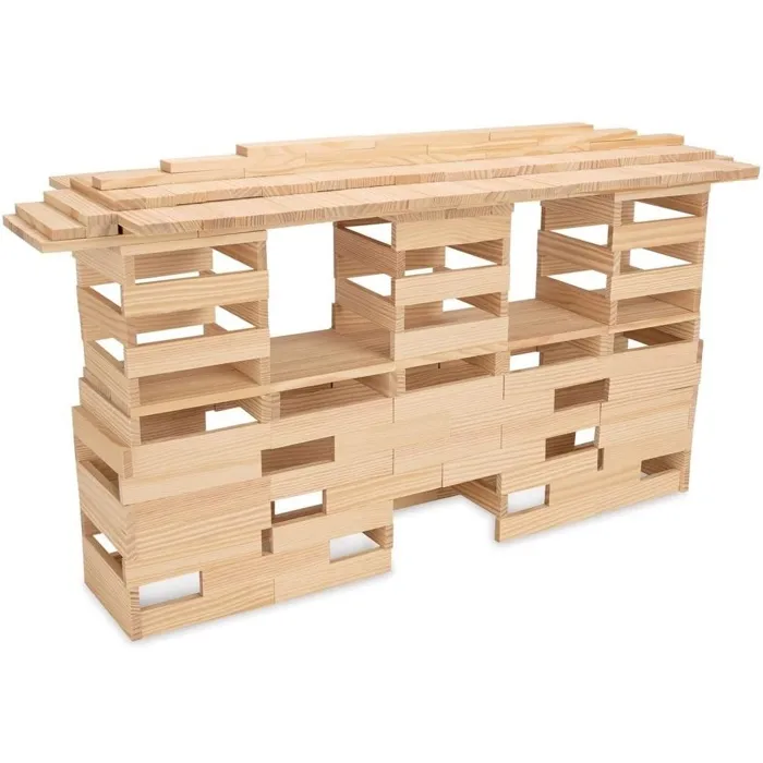 Jeujura Tecap Classic 300 Tableros de Madera Juego de Construcción Natural Madera 300 Piezas 2