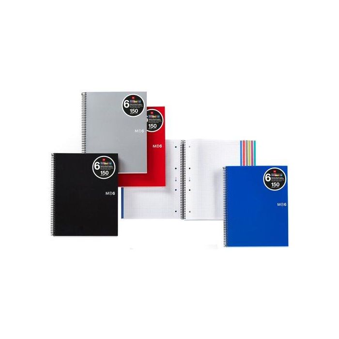 Bloc Miquelrius The Original Notebook 6 Micro.Tapa Pp A4 150H 70G Cuadric.5X5 Azul (Set de 5)