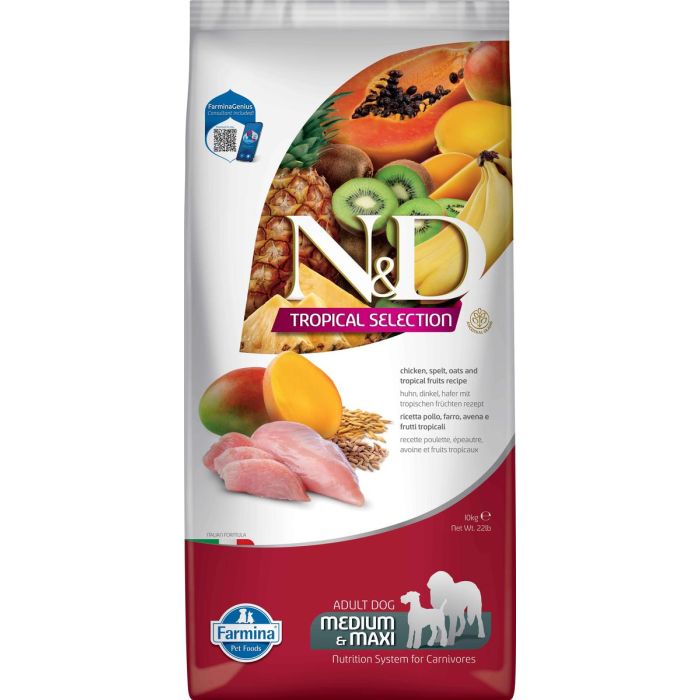 Farmina N&D Dog Tropical Selection Med Maxi Pollo 10 kg