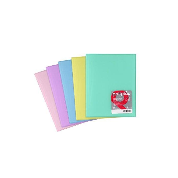 Carpeta Fundas (Tarifario) Grafoplas Pp Flexible Poliplas Trans. Fº 40 F. Lavanda Soft (Set de 5)