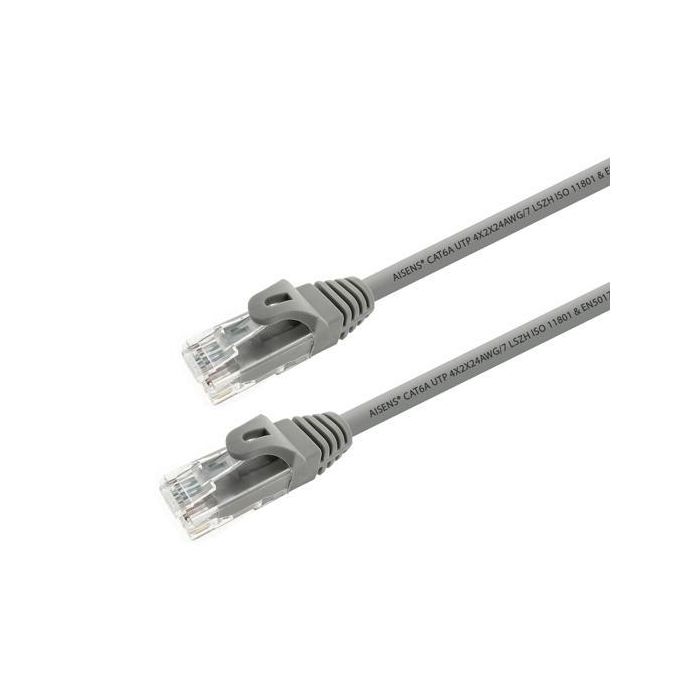 Aisens Cable De Red Latiguillo Rj45 Lszh Cat.6A 500Mhz Utp Awg24 gris 25 cm