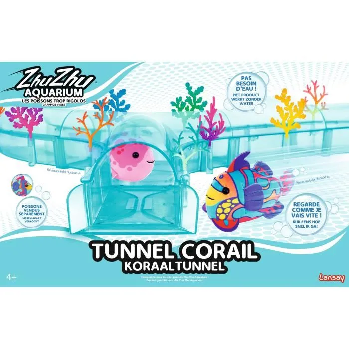 Lansay LAN3181860510254 Túnel de coral Acuario Zhu Zhu a partir de 4 años 2