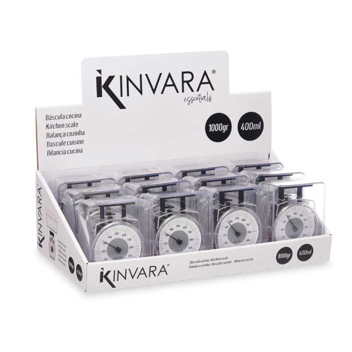 Bascula 1Kg Recipiente 400Ml Rectangular Transpa Kinvara 11x16x9cm (24 Unidades) 2 Bascula 1Kg Recipiente 400Ml Rectangular Transpa Kinvara 11x16x9cm (24 Unidades) 2
