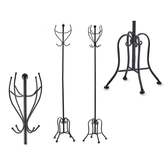 Perchero de Metal Negro Giftdecor 30x180x30 cm Perchero de Metal Negro Giftdecor 30x180x30 cm