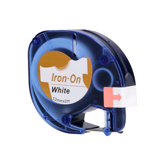 Q-connect Cinta para Rotuladora Letratag LT-100, Negro/Blanco, 12mm x 4m, Compatible con Dymo 2