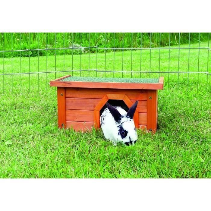 Hábitat para animales pequeños - TRIXIE - Natura - Pino barnizado - Exterior - Conejo - Adulto - Roedor 1
