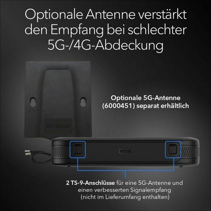 NETGEAR MR3150-100EUS Nighthawk M3 5G Mobile Router Wi-Fi 6 Doble Banda (2.4/5 GHz) Enrutador Portátil Negro 2