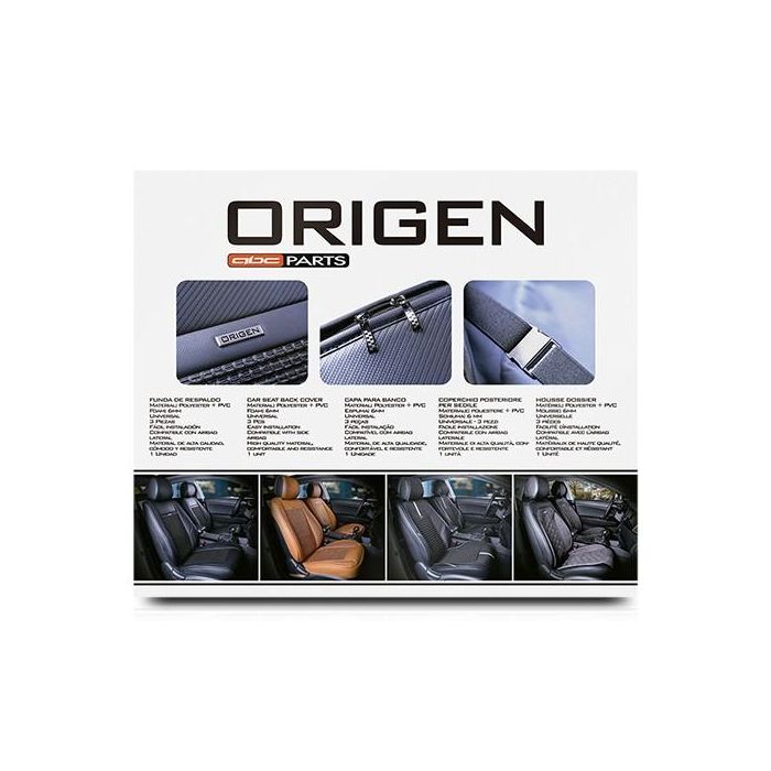 Funda Respaldo Negra Origen R1 ORG80120 2 Funda Respaldo Negra Origen R1 ORG80120 2