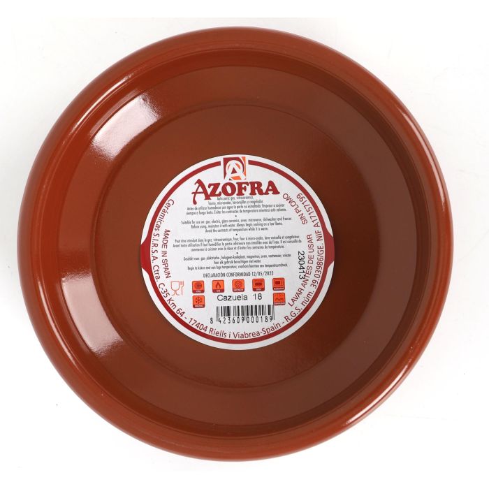Cazuela Vitro Azofra 18 cm (26 Unidades) 1 Cazuela Vitro Azofra 18 cm (26 Unidades) 1