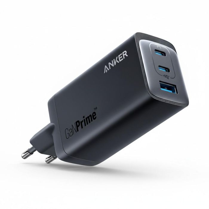 Anker 737 Charger GaN Prime Cargador Rápido 120W Negro 2x USB-C 1x USB-A
