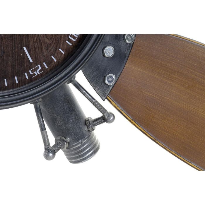 Reloj de Pared Home ESPRIT Marrón Negro Metal Madera MDF Vintage 121 x 7 x 106 cm 1