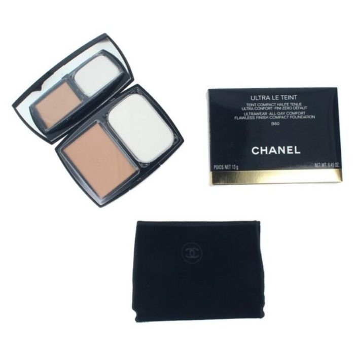 Chanel #B60 Polvo Compacto ULTRA LE TEINT SPF15 Larga Duración Acabado Mate Ultra Cubriente Todo Tipo Pieles Chanel #B60 Polvo Compacto ULTRA LE TEINT SPF15 Larga Duración Acabado Mate Ultra Cubriente Todo Tipo Pieles