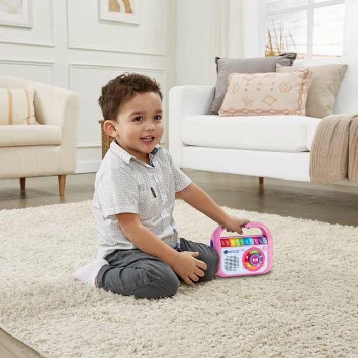 Vtech Reproductor Musical Infantil Graba, Canta y Baila Rosa para Niños (18 Meses a 5 Años) con Pilas (14,8x17,5x6 cm) 1