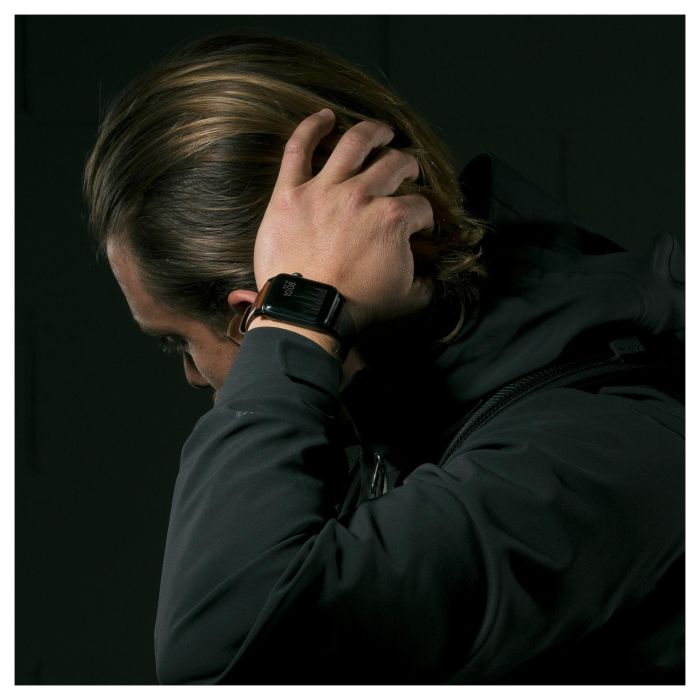 Nomad NM1A4RSM00 Correa Moderna de Cuero Marrón con Hebilla Plateada de Acero Inoxidable para Apple Watch (Series Sport/Edition/Estándar, 46/49mm) 10
