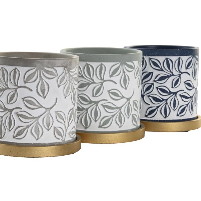 DKD Home Decor Maceta Shabby Gris Verde 13x14x13 cm (12 Unidades) 1 DKD Home Decor Maceta Shabby Gris Verde 13x14x13 cm (12 Unidades) 1