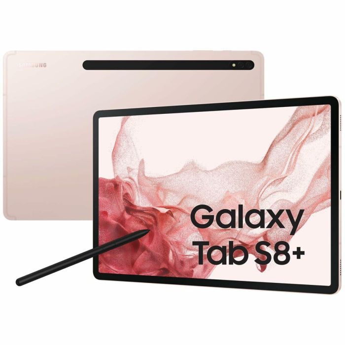 Samsung SM-X806BIDAEUE Tablet Galaxy Tab S8+ 12.4" Super AMOLED WQXGA+ 128GB 8GB RAM Octa-core 5G Rosa Dorado con S Pen 7 Samsung SM-X806BIDAEUE Tablet Galaxy Tab S8+ 12.4" Super AMOLED WQXGA+ 128GB 8GB RAM Octa-core 5G Rosa Dorado con S Pen 7