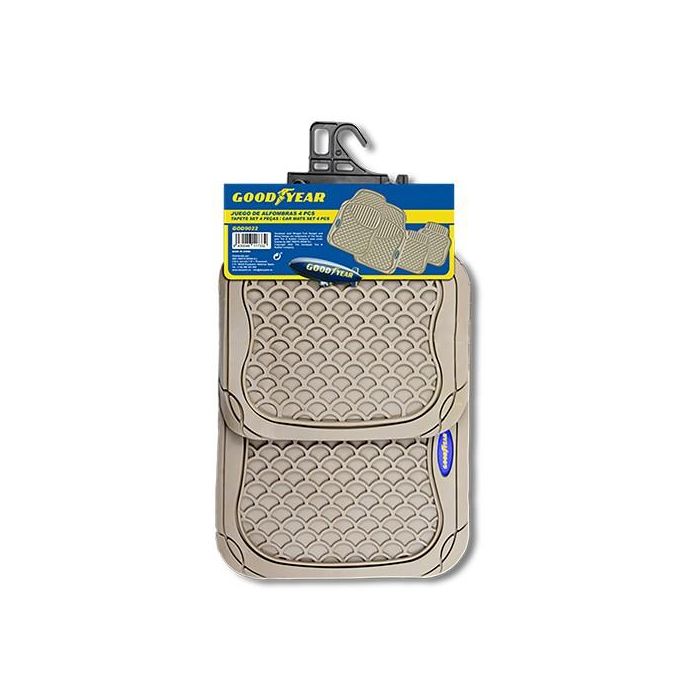 Set de Alfombrillas para Coche Goodyear GOD9022 Universal Beige (4 pcs) 2 Set de Alfombrillas para Coche Goodyear GOD9022 Universal Beige (4 pcs) 2
