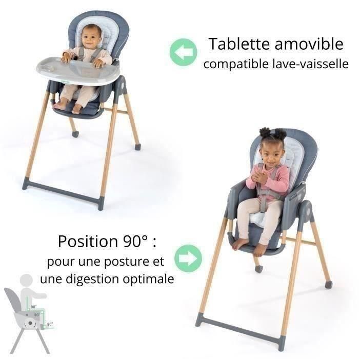 Ingenuity ING0074451168695 - Trona Evolutiva 7 en 1 Hamaca, Asiento Elevador, Silla Bebé hasta 5 años con Posicionador - Chambray 4 Ingenuity ING0074451168695 - Trona Evolutiva 7 en 1 Hamaca, Asiento Elevador, Silla Bebé hasta 5 años con Posicionador - Chambray 4