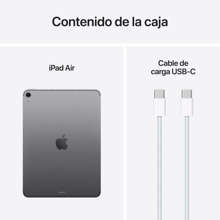 Apple iPad Air 11" 512GB Wi-Fi 6E, Pantalla Liquid Retina, Chip M3, 8GB RAM, Gris Espacio - Compatible con Apple Pencil Pro 5