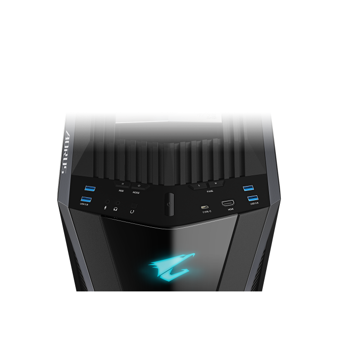 Gigabyte Aorus C700 Glass GB-AC700G Torre Full Tower Negra con Ventana Transparente