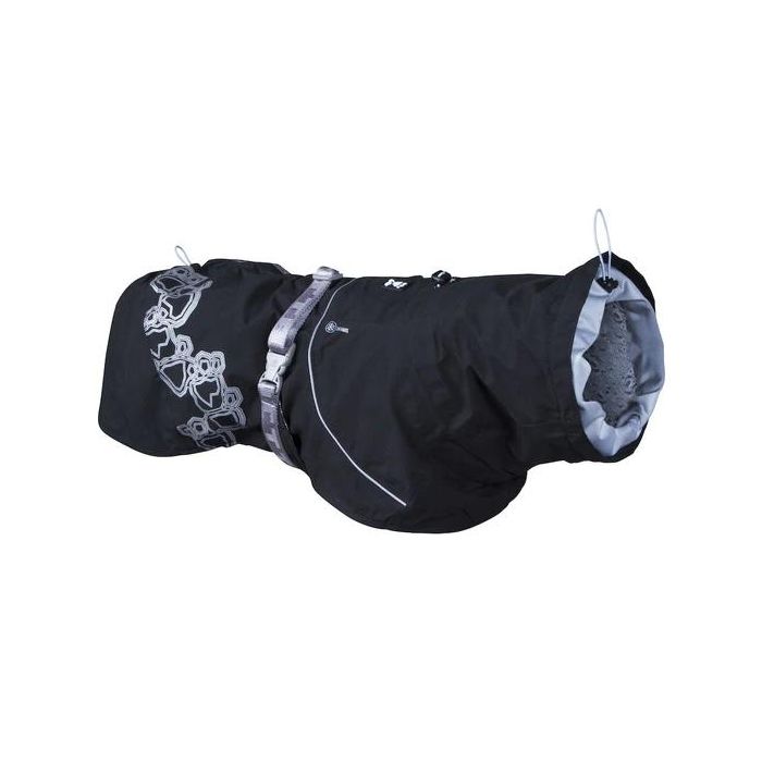 Hurtta Chaqueta Impermeable Drizzle Negro T.80 - Tuberías Reflectantes 3M, Escote Ajustable, Revestimiento Aluminio 0 Hurtta Chaqueta Impermeable Drizzle Negro T.80 - Tuberías Reflectantes 3M, Escote Ajustable, Revestimiento Aluminio 0