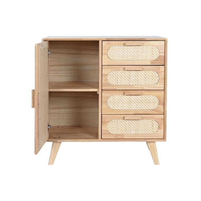 Aparador Home ESPRIT Natural Metal Ratán Madera de caucho 73,5 x 35 x 78 cm 7