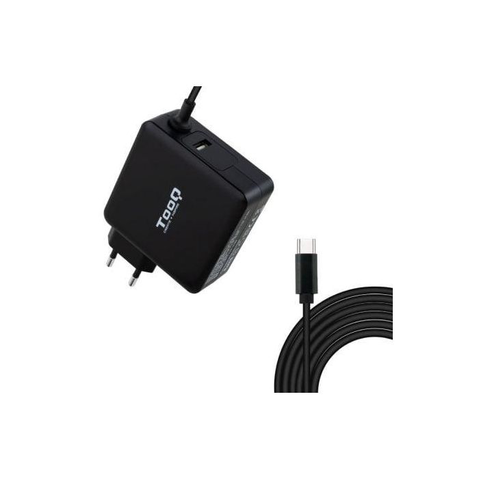 Cargador de Portátil TooQ TQLC-USBC90PD USB Tipo-C/ 90W/ Automático/ Voltaje 5-20V Cargador de Portátil TooQ TQLC-USBC90PD USB Tipo-C/ 90W/ Automático/ Voltaje 5-20V