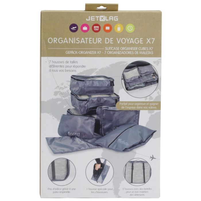 Jet Lag Juego 7 Bolsa Organizador Maleta 2