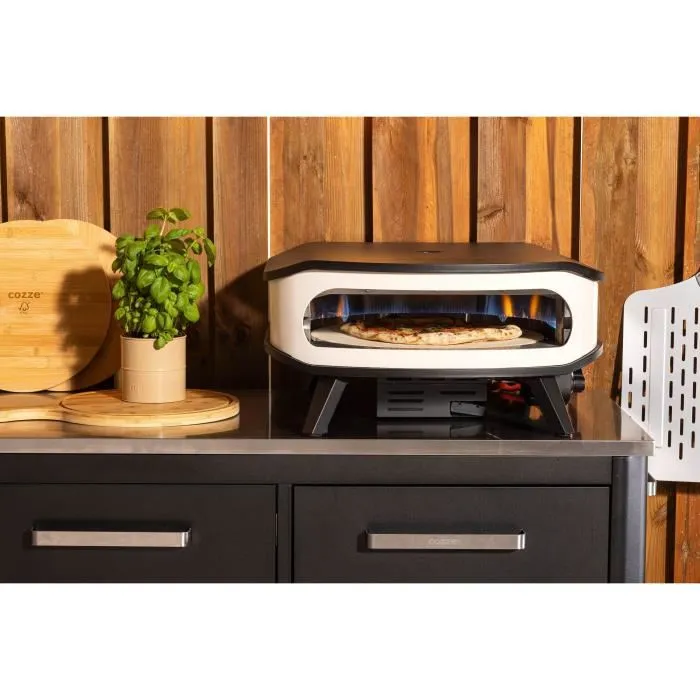 Cozze Horno de pizza a gas 90426 - Giratorio con termómetro y puerta integrados 3