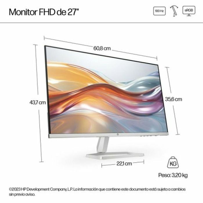 HP 527sf Monitor 27" FHD IPS 100Hz 5ms Blanco 3 HP 527sf Monitor 27" FHD IPS 100Hz 5ms Blanco 3