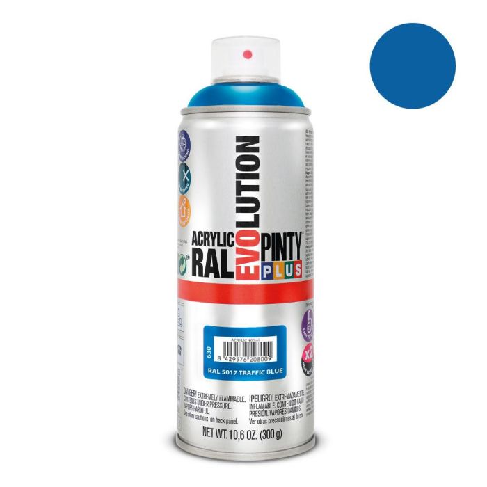 Pintura en spray pintyplus evolution 520 cc ral 5017 azul tráfico